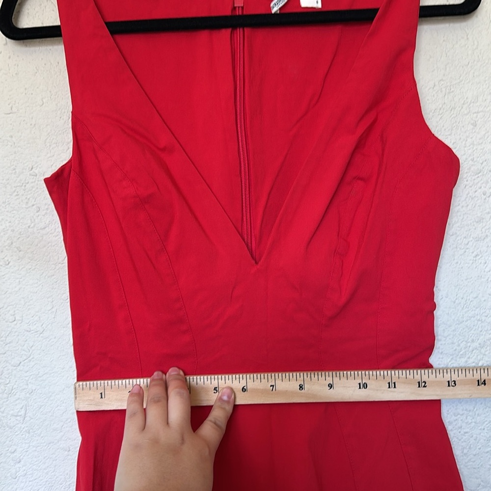 HOUSE OF CB 'Cece' Red‎ Rose Plunge Maxi Dress NWOT size S - Picture 7 of 10